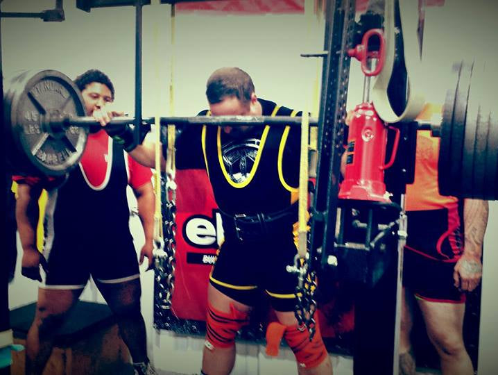 Josh Bryant Client David Braaten: 830lb raw squat