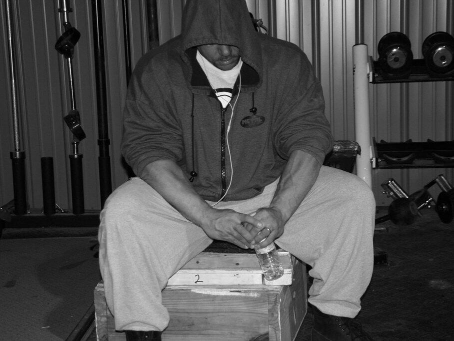 Dave sitting in gym - old pic