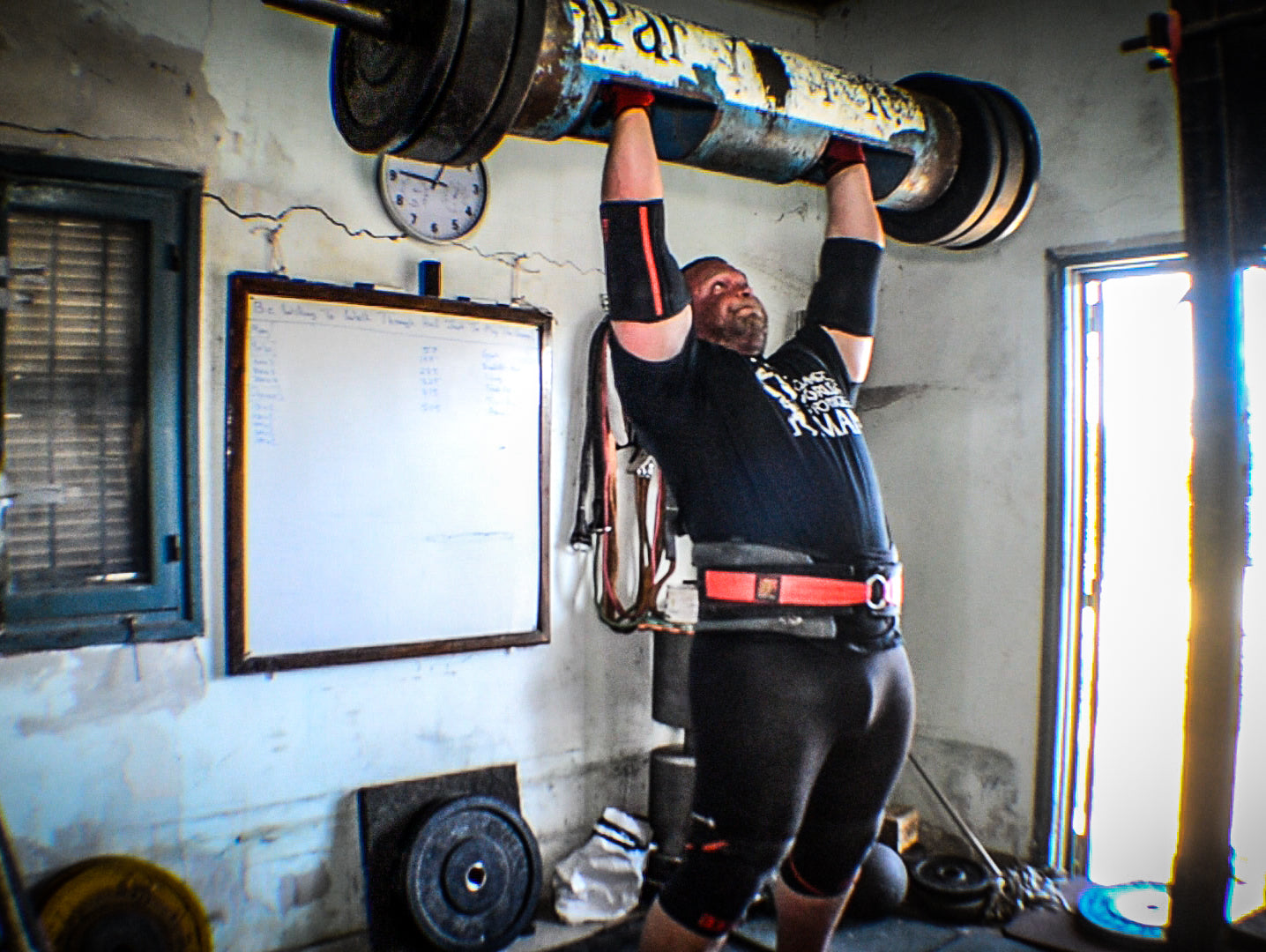 Log Press and Deadlift Challenge with Terry Hollands