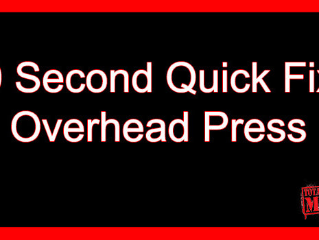 60 Second Quick Fix: Overhead Press