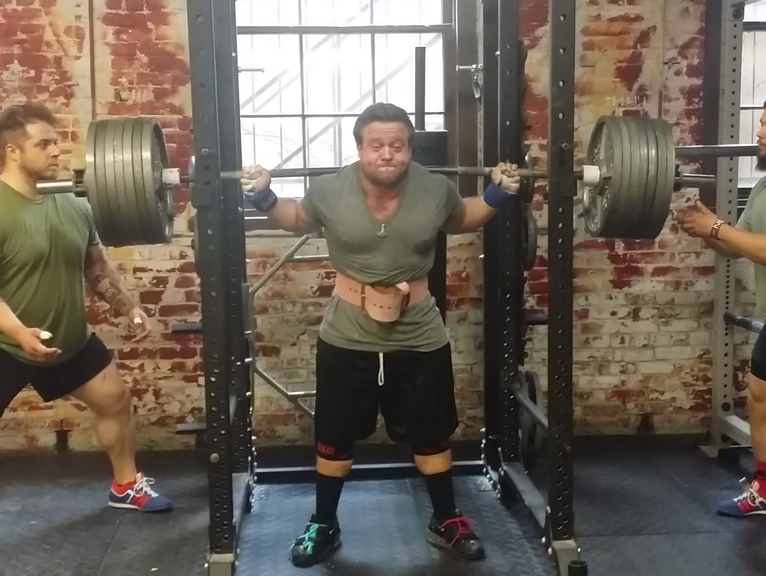 Heavier and Heavier Pause Squats! 665x3x4 sets