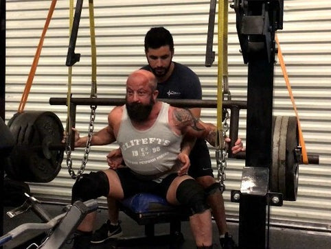 6/30- Cambered Bar Low Box Squats w/video