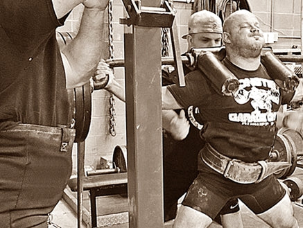 SSB Box Squats with Ave Bands + Chains: (VIDEO Included)