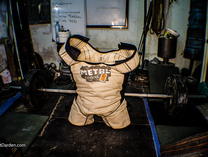 1100 lb Box Squat with Bands that almost killed me