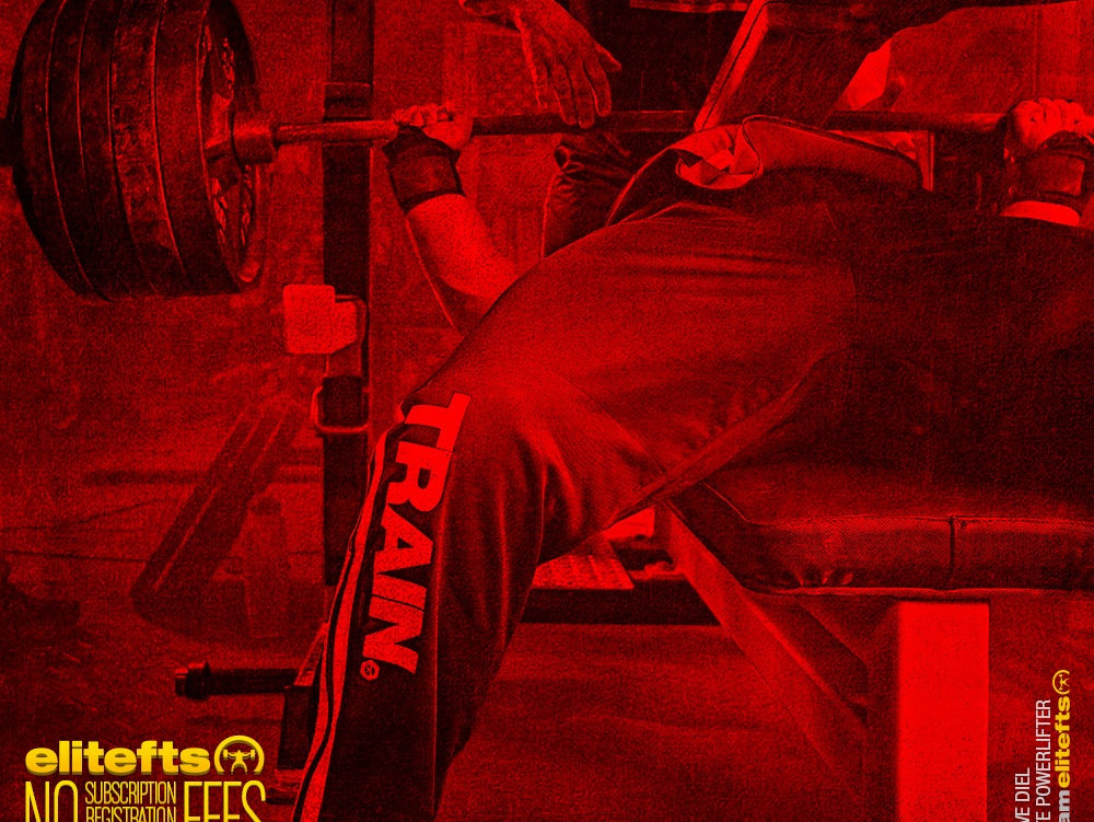 Elitefts Blood Red Bench Wall