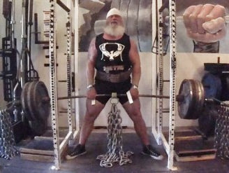 Deadlift Training - last week with 4" block pulls - struggles continue - video clip