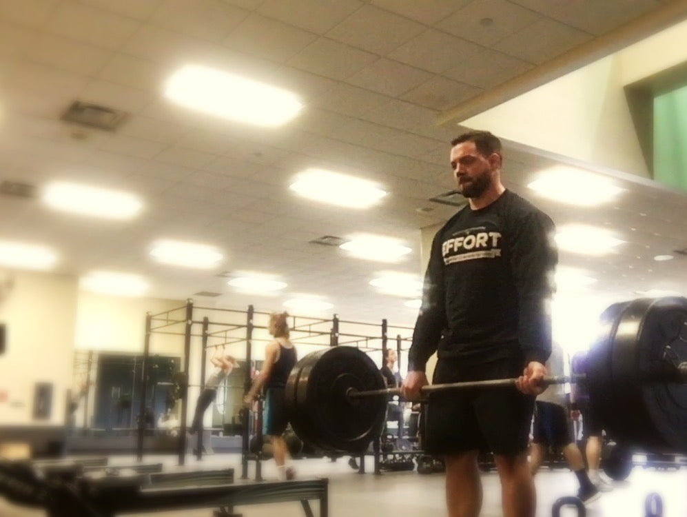 Beltless Squats, Good Mornings Wk 2 / Conditioning Circuit: DL, Rower, Lunges (Video)
