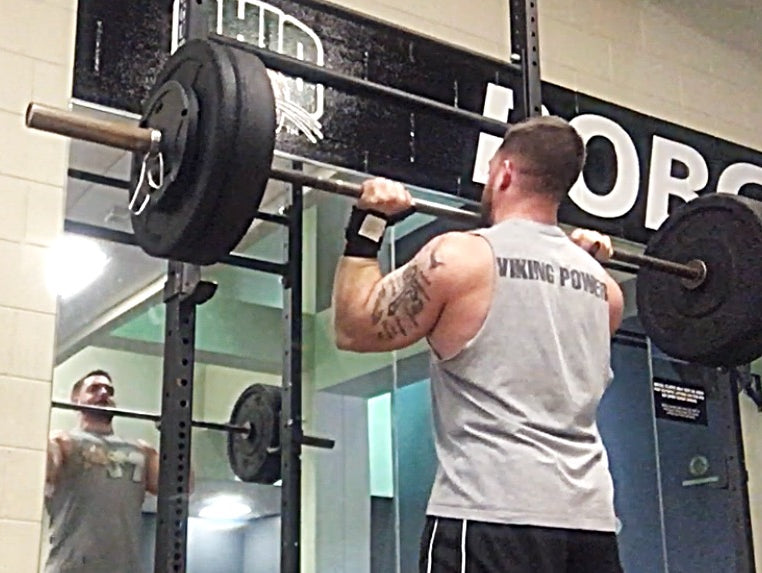 Overhead Press: 180x9 & 200x3 (Video)