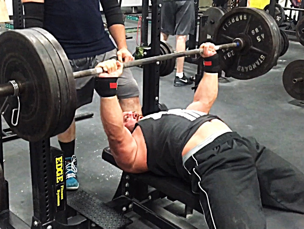 Bench Pressing from Last Week: Day 1 (265x8 / 335x1) Day 2 (5x3 w/ 240lbs)