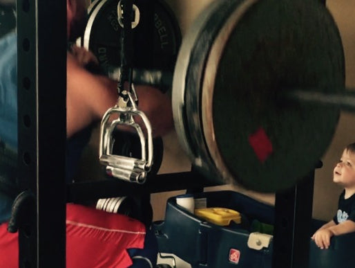 Front Squats, Chins & Dips in the EliteFTS Home Garage Gym