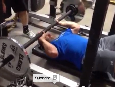 Elitefts™ Fat Bar JM Press with Chains from Floor