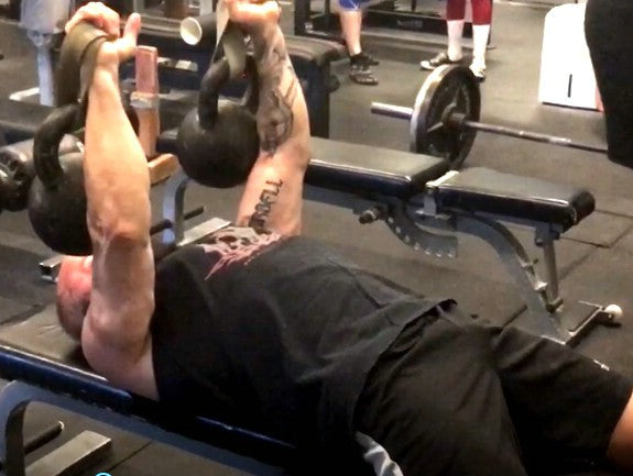 5/16- Raw Bench w/video of an exercise I think I created- Kettlebell Stability Presses with the Elitefts short bands