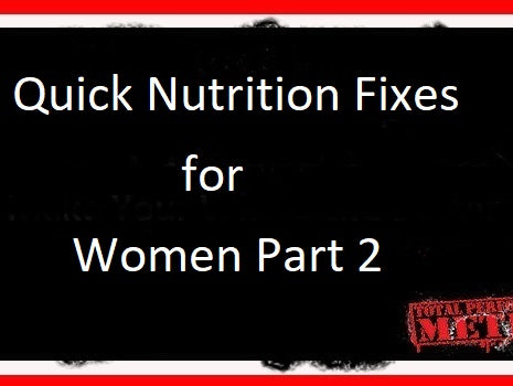 C.J. Murphy, Quick Nutrition Fixes for Women Part 2;