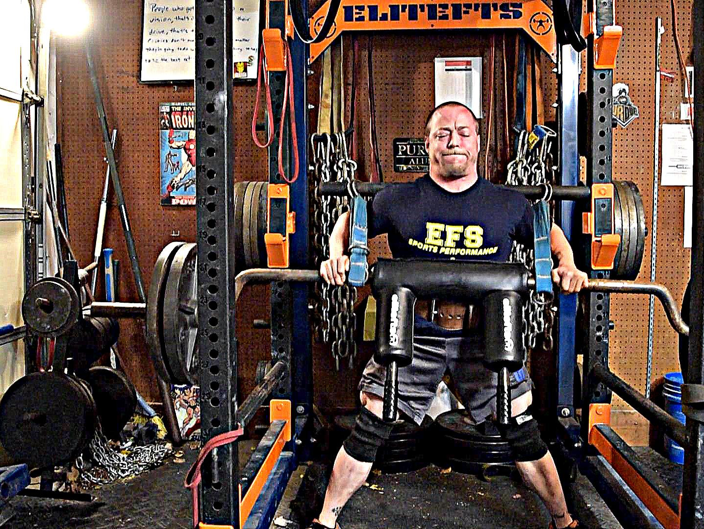 ME Lower: Reverse Band Squats and New Zercher Contraption (w/VIDEO)