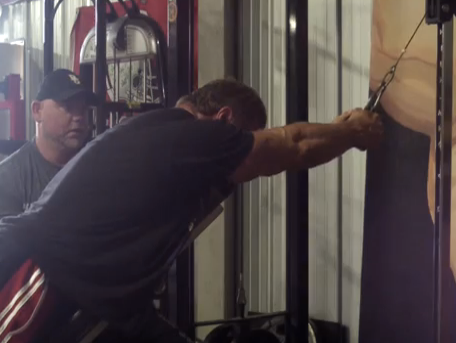 Elitefts™ Incline Bench 4" Grenade Ball Straight-Arm Pull Downs