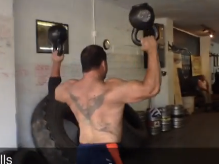 Kettlebell Bottoms-Up Press