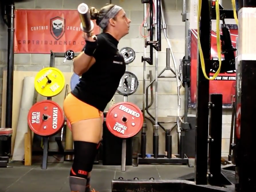 Squat session with new client AJ