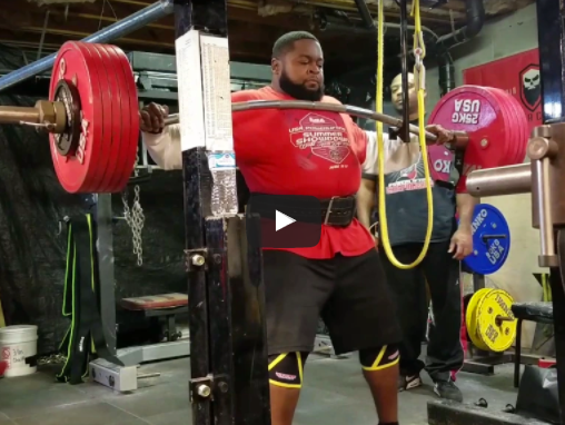 WATCH: Duffalo Bar Pause Squats with 645x3x3