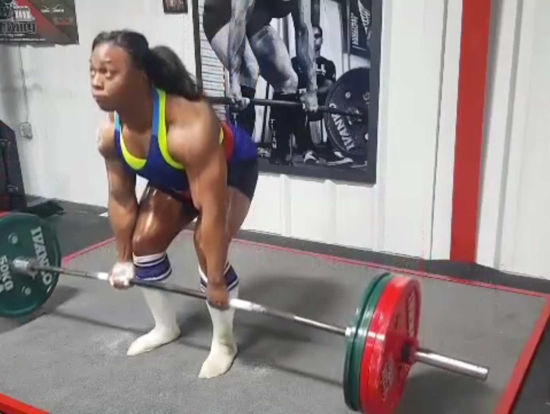 World Class Powerlifter Chakera "CC" Holcomb Training Highlights