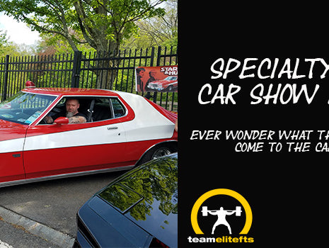 Axle, Trap Bars, Deadlift bars, Duffalo Bar, Swiss bar, Rackable Cambered bar, cj murphy, car show, specialty bar, elitefts, powerlifting;