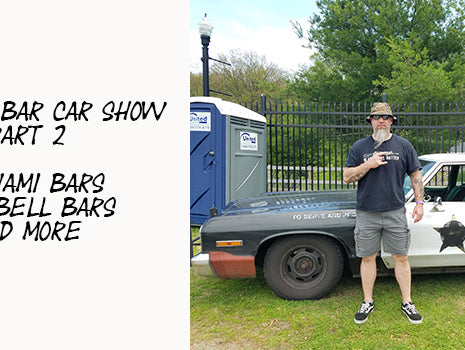 Specialty Bar, Car Show, CJ Murphy; elitefts, powerlifting, bluesmobile, tsunami, bandbell, safety squat;