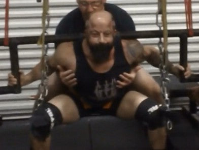 2/12- Squats in Single Ply Metal Briefs w/video