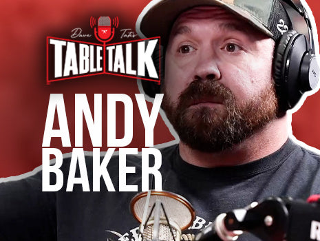 Baker on table talk header image for table talk podcast