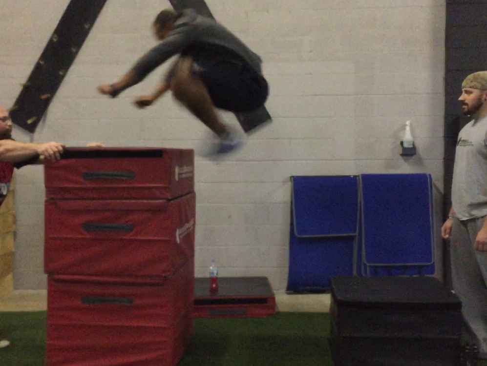 Video of clients training at The Spot Athletics from 9am today