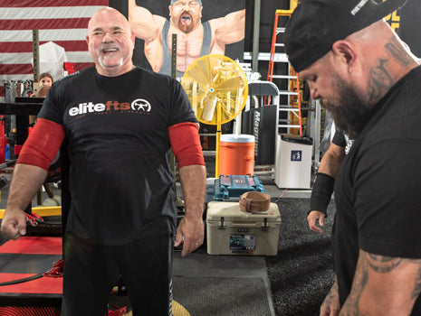 Dave tate and Jim Wendler in gym