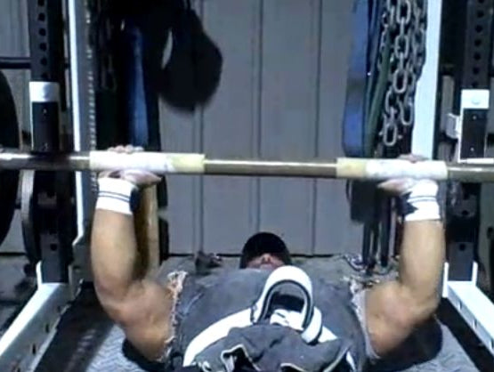 Max Effort Upper: Fat Bar Floor Press vs Chains, Triceps