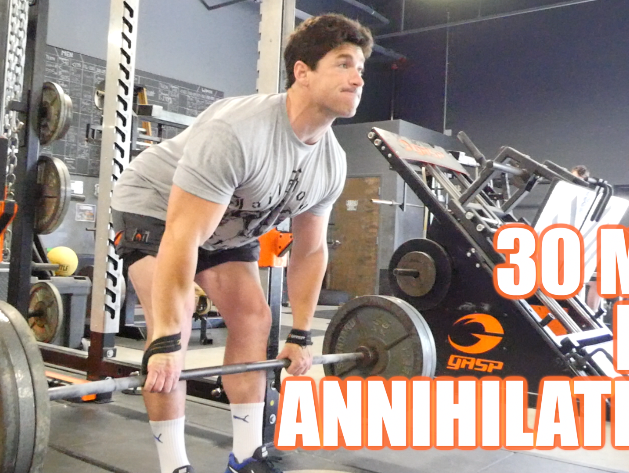 30 Min Cluster Set Leg Hypertrophy Workout Video/Yesterdays Conditioning