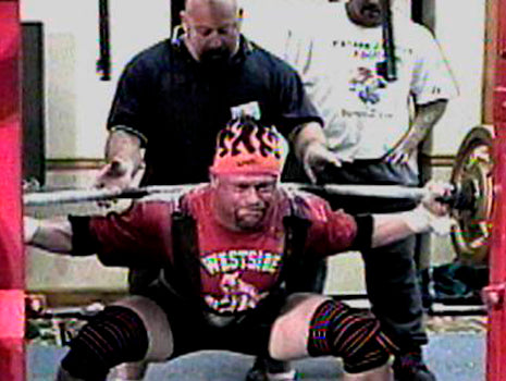 louie simmons spotting chuck in squat