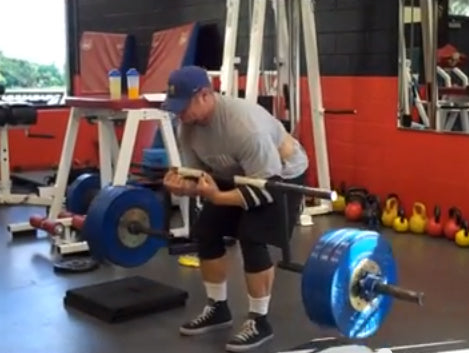 Elitefts™ Rackable Cambered Bar Zercher Deadlifts off Mats