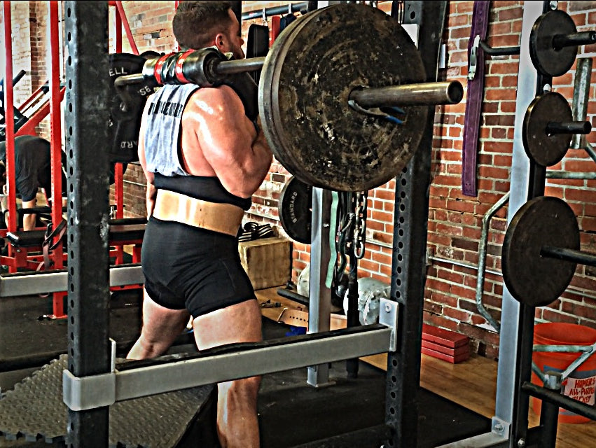 Video: Box Squat Reps Wk 3 - SSB 330x11 & Straight Leg Deads