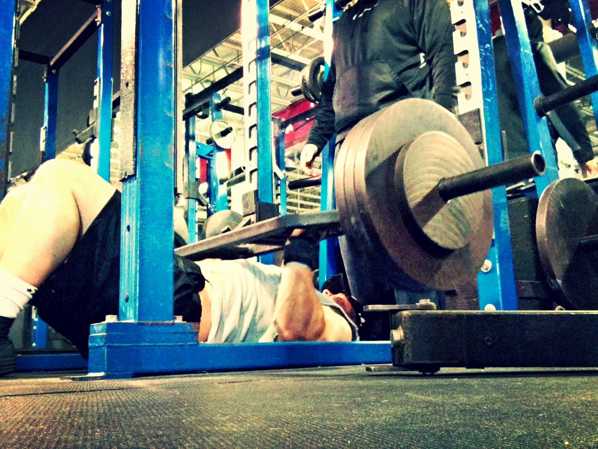 Trying to be Strong Like Hodor: Heavy Floor Press w/ Log Bar
