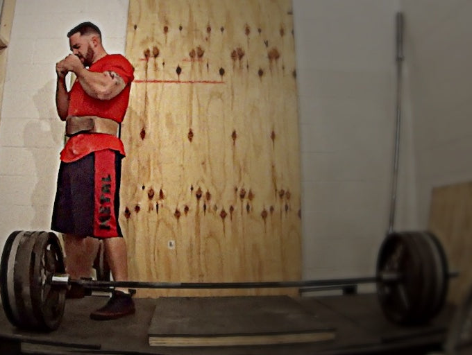 May 2018 Week 2 - Day 1: Deadlift (435x5, 505x1) & OHP (150x5, 195x1) - Down Week