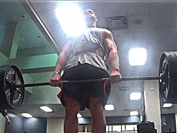 SSB Wide Stance Good Mornings 5x5 & Straight Leg Deadlift Reps w/ 405lbs (Video)