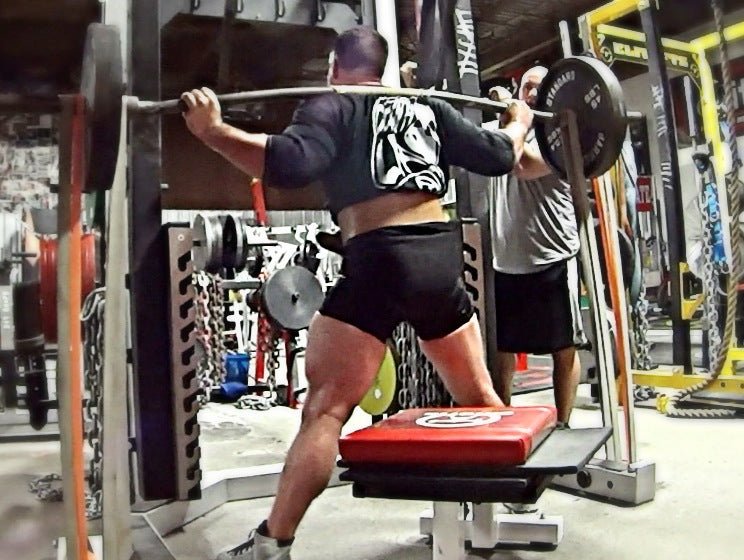 Speed-Strength Squat Phase Wk2: 225+3 Average Bands (Video)