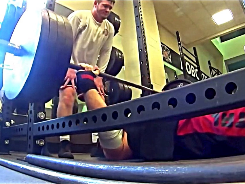 Max Effort Paused Floor Press w/ Metal Catapult up to 405x3 (Video)