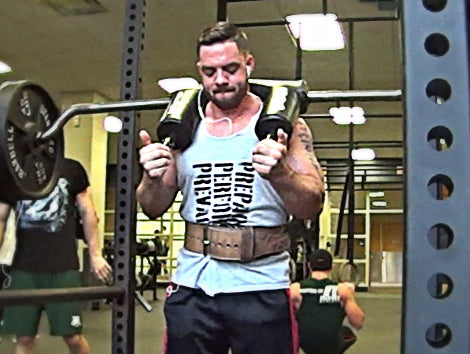 5x5 Wide Stance SSB Good Mornings w/ 290lbs & Pin Pulls (Video)