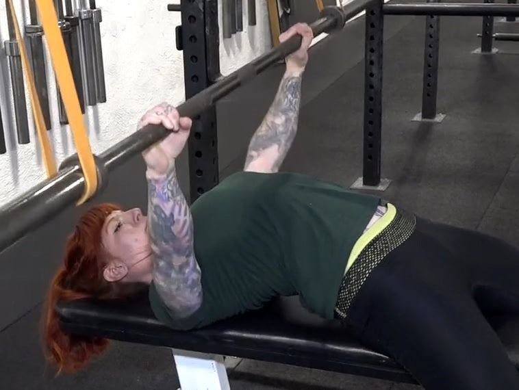 Reverse Band Bench Rows: WITH VIDEO