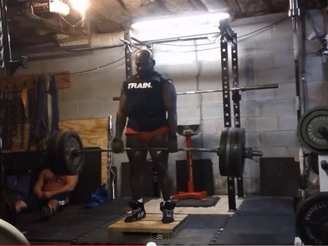 Deficit Deadlift off a 3" Block