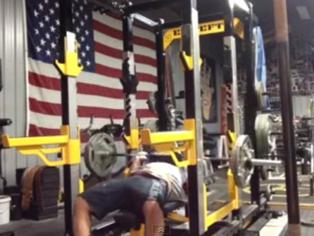 Close Grip Bench Press with Shoulder Saver Bar