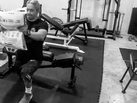 Heavy Bag Split Squat Functional Position Series