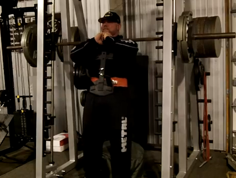 Smith Machine Front Squat w/Harness
