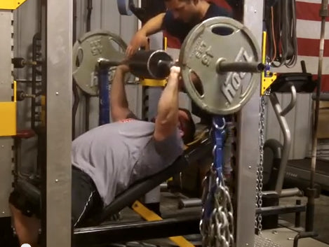 Incline Press with Shoulder Saver Bar & Chains - Contrast Set