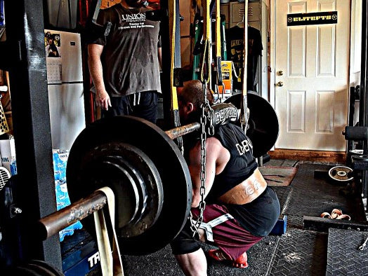 DE Lower: SSB Speed Squats, and Heavy Block Pulls vs Chains (w/VIDEO)