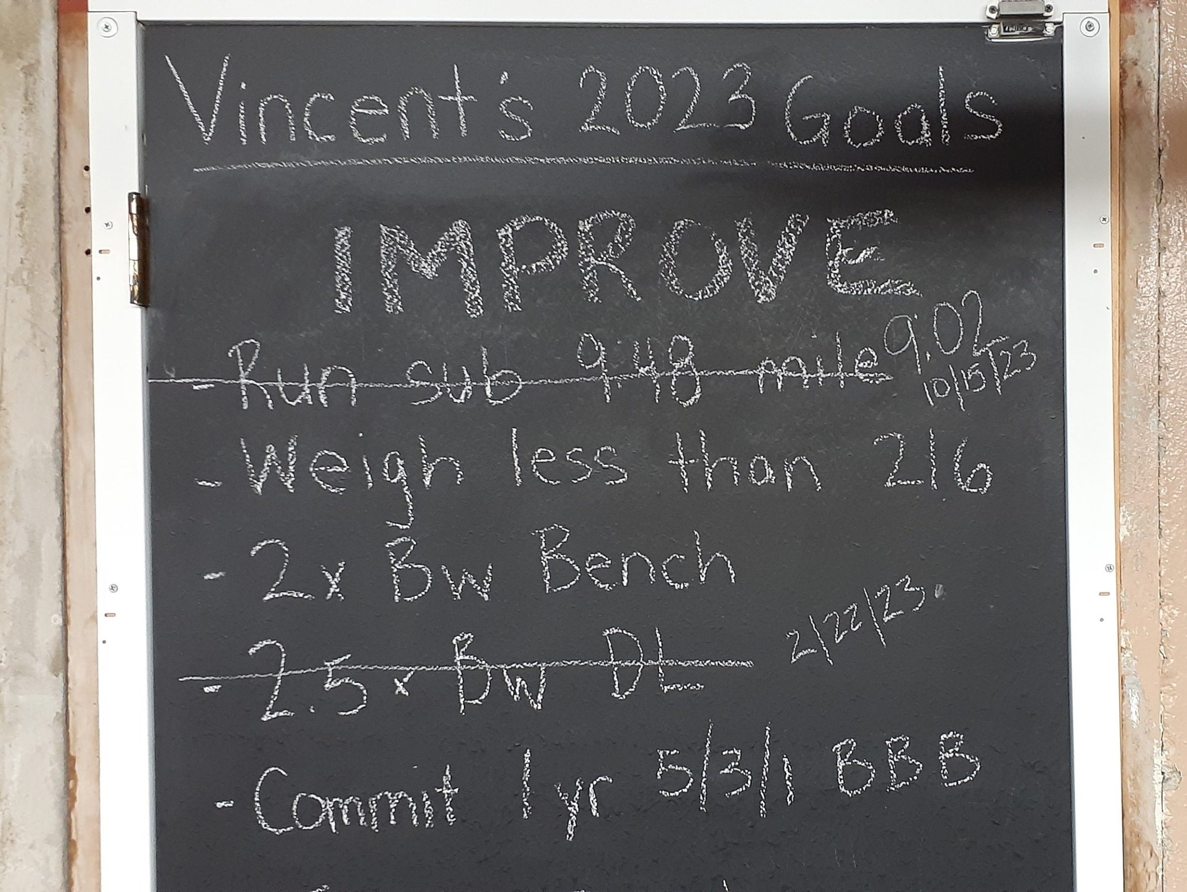 2023 Goals, 2 Down 2 To Go, Sort Of...