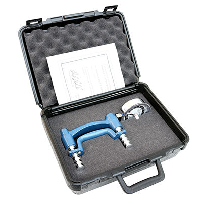 picture of Baseline Hand Dynamometer HiRes Gauge ER 300 lb Capacity in case
