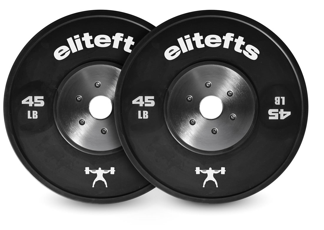 45lb black bumper plate